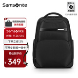 新秀丽（Samsonite）双肩包男士通勤商务背包15.6英寸电脑包大容量旅游出差\NU0 黑色-15.6英寸电脑