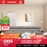 左右沙发现代简约头层牛皮沙发DZY5161-2 四人位【Z1012影青灰】