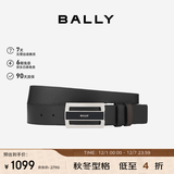 BALLY【秋季焕新】FABAZIA男士搭扣双面腰带3.5/110黑色/棕色 6181991