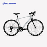 迪卡侬Triban Women Easy女式公路自行车城市通勤女士代步车OVB1 8速铝通勤轻便自行车 M车架-适合身高170-177 cm