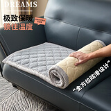 迎菲加厚毛绒三人位沙发垫冬季防滑2025年新款座垫秋冬真皮沙发专用垫 兔毛宽边 浅灰色 50cm*50cm 【厚度2.5厘米】