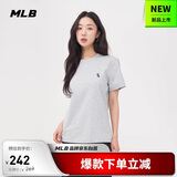 MLB短袖T恤男女时尚秋季休闲经典纯色圆领25新款3ATSB0153-44MGS-L