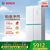 博世（BOSCH）【云朵白全域智净M8·轻享版】550升 风冷无霜冰箱 风路双循环 十字门冰箱BCD-550W(K5C821E23C)