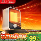 美的（Midea）【小身材】暖风机家用/小太阳取暖器/小型电暖器/电暖气/电热风扇/暖手宝台地两用速热便携HFU15D