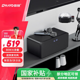 雷登（OHAYO）S10家庭KTV音响套装全套蓝牙音箱卡拉ok机电视练歌客厅无线麦克风话筒唱歌机家用K歌 黑色+彩灯