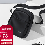 高尔夫（GOLF）单肩包男士休闲斜挎包男女手机ipadmini包防泼水骑行运动小挎包