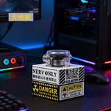 无线台式电脑桌面开关主机外置无线远程启动器键核弹重大决策按钮 白黑【无线版】开机键（精装）