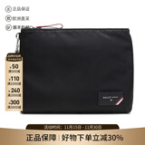 巴利（BALLY）男士商务通勤织物手拿包男包礼物男 FHOLLER 00 黑色