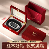 七匹狼皮腰带男士自动扣牛皮木质礼盒送男友老公生日圣诞礼物实用父亲