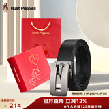 暇步士（Hush Puppies）皮带男牛皮腰带自动扣商务男士腰带礼盒装生日礼物送男朋友父亲