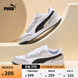 彪马（PUMA）经典复古透气小白鞋男女简约百搭休闲板鞋CARACAL 369863 白-黑色-浅灰-23 41