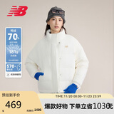 NEW BALANCE 短款鸭绒羽绒服女款简约百搭舒适保暖外套AWJ43350 CIC L 