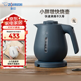 象印（ZO JIRUSHI）电热水壶家用 快速沸腾防尘口设计 1L容量 CK-DAH10C-AD  深蓝色