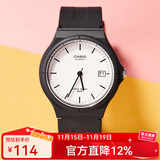 卡西欧手表 学生运动简约石英小黑表 休闲指针防水初高中生手表七夕礼物 MW-59-7E