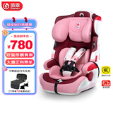 感恩儿童安全座椅 9个月-12岁 钢骨架+isofix硬接口 阿瑞斯 公主粉