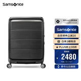 新秀丽（Samsonite）行李箱24英寸前开口拉杆箱PARALUX双开门旅行箱KT2黑色托运密码箱