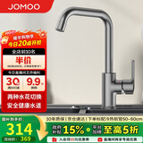 九牧（JOMOO）厨房水龙头7字型枪灰龙头360度可旋转高挑水龙头33186-205/HBS-Z