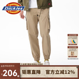 dickies休闲裤 男女同款新复古回潮印花多口袋束口工装裤百搭8 沙色 30
