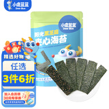 小鹿蓝蓝海苔夹心脆袋装零食孕妇儿童即食海苔饼干宝宝零食海苔碎 黑芝麻味1袋