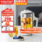 摩飞电器（Morphyrichards） 迷你养生壶办公室煮茶壶玻璃花茶壶养生杯烧水壶燕窝壶煮茶器电热水壶0.6L带玻璃炖盅 MR6085 【升级-分体式】椰奶白 0.6L