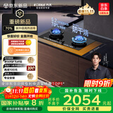 方太（FOTILE）【新款防干烧】燃气灶天然气 家用嵌入式5.2kW*猛火双灶 防干烧可联动 02-TEK21