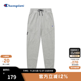Champion冠军直筒裤男24新款新款美式运动男士小C口袋休闲长裤束脚裤卫裤 浅灰色 L