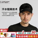 HALO HEADBAND美国HALO空顶帽跑步帽专业马拉松导汗排汗户外吸汗遮阳运动防晒帽 黑色-后粘可调【防紫外线50+】