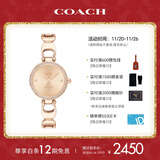 蔻驰（COACH）PARK系列镶钻手镯式钢带石英手表女表14503172 礼物/送礼