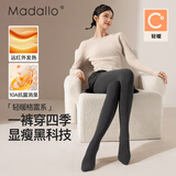 莫代尔云朵棉灰色光腿神器打底裤女秋冬黑色显瘦加绒加厚无痕连裤袜外穿