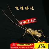 容山堂铜盖置茶宠摆件 铁壶紫砂壶盖托 活动关节仿真茶虫功夫茶具配件 铜盖置-原色飞蝗