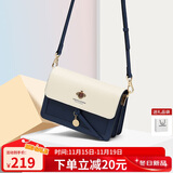 蔻一（Cnoles）斜挎包包女士牛皮单肩高端通勤小方包生日礼物送女友老婆