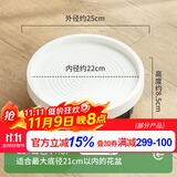 绿盼 绿盼25#花盆托盘带万向轮底座可移动阳台接水盘加厚透气