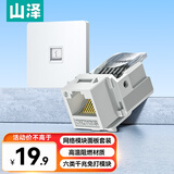 山泽网络口面板 六类千兆网线免打模块面板插座套装86型加厚 一位电脑阻燃面板+六类模块套装 SZ-MBT08