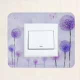 仙逸格 开关贴保护套开关保护套 亚克力墙贴插座套开关套墙壁开关装饰套 希望之花