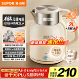 苏泊尔（SUPOR）吨吨大容量电水壶热水壶 2L大容量  无缝一体 含钛内胆烧水壶自动断电保温恒温 SW-20J01T