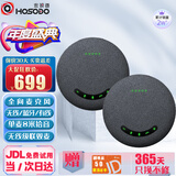 宏视道BT12S 视频会议全向麦克风扬声器无线蓝牙一拖二USB桌面拾音器半径8米(USB串联适用60㎡内会议室)