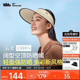 蕉下（beneunder）遮阳帽女太阳帽空顶帽防晒帽防紫外线遮脸时尚百搭UL569浅棕