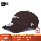 NEW ERA纽亦华弯檐软顶棒球帽遮阳简约 13792894-深棕色 OSFM