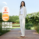 安踏易打理加绒套装丨立领卫衣外套运动长裤两件套女休闲针织套