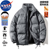 NASA MARVEL棉衣男冬季外套棉服外套加厚立领麂皮绒潮牌宽松百搭情侣装男装