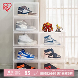 爱丽思（IRIS）高档aj透明鞋柜抽屉式鞋盒收纳神器防尘家用加厚防氧化鞋墙鞋盒子 透明 2个装【37.6*29.1*21.5cm】