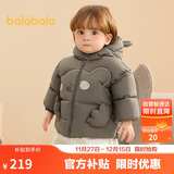巴拉巴拉宝宝羽绒服男童外套女童秋冬装2025婴儿衣服动物造型209425107206