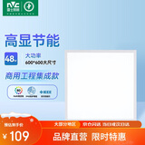  雷士照明（NVC） led格栅灯 平板灯面板灯 集成吊顶 高亮办公工地商业 600*600集成吊顶平板灯48w 白光