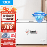 北极熊（BEIJIXIONG）冰柜商用卧式大容量冷柜家用冷藏冷冻单双温展示柜铜管部件 【428款】单温一级能效 1074*565*825