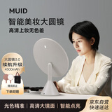 MUID教师节礼物化妆镜带灯led美妆镜梳妆镜大圆镜子生日礼物女生