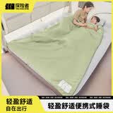 探险者（TAN XIAN ZHE）睡袋超轻便携轻量化成人旅行睡袋便携式户外露营四季通用款办公室 【轻量化睡袋 可拼接款】800g薄荷绿-送收纳袋