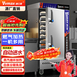 维仕美【已补贴15%】商用蒸饭柜全自动食堂米饭蒸饭车电蒸箱保温蒸包子馒头炉燃气电用智能定时标准电用 豪华燃气款【液化气】 大12盘【可供约180人380V-12KW】