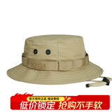 5.11美国5.11奔尼帽战术帽子防晒帽511户外渔夫帽夏季遮阳圆边帽89422 卡其 M/L