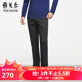 雅戈尔（YOUNGOR）休闲裤男DP棉免烫不易皱裤子宾霸莱卡面料休闲裤 VCDP319998CWA深灰色 34 84A