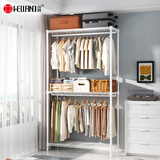 川井衣架落地立式挂衣架卧室衣帽间加高挂衣橱室内简易衣服收纳柜子